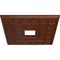 Ekena Millwork Eris Medallion (Canopies up to 9 7/8"), 18"W x 18"H x 3 1/2"ID x 1 1/8"P, Burnished Mahogany Crackle CM18ERBMC - alternate 3